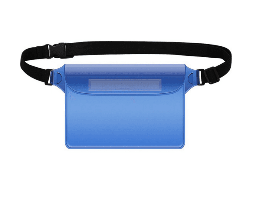 Waterproof kidney, belt pouch - dark blue