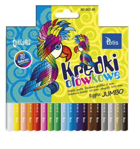 Pencils Jumbo Jumbo KO 002-JD - 18 colors