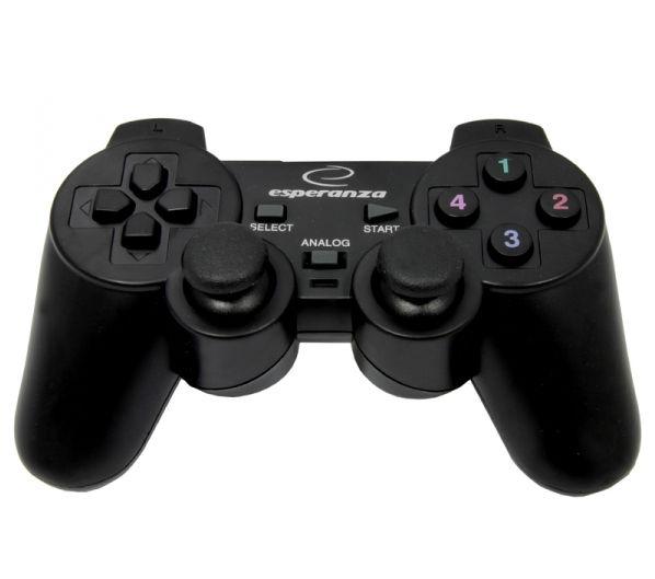 Esperanza EG102 Gaming Controller Gamepad PC,Playstation 3 Analogue / Digital USB 2.0 Black