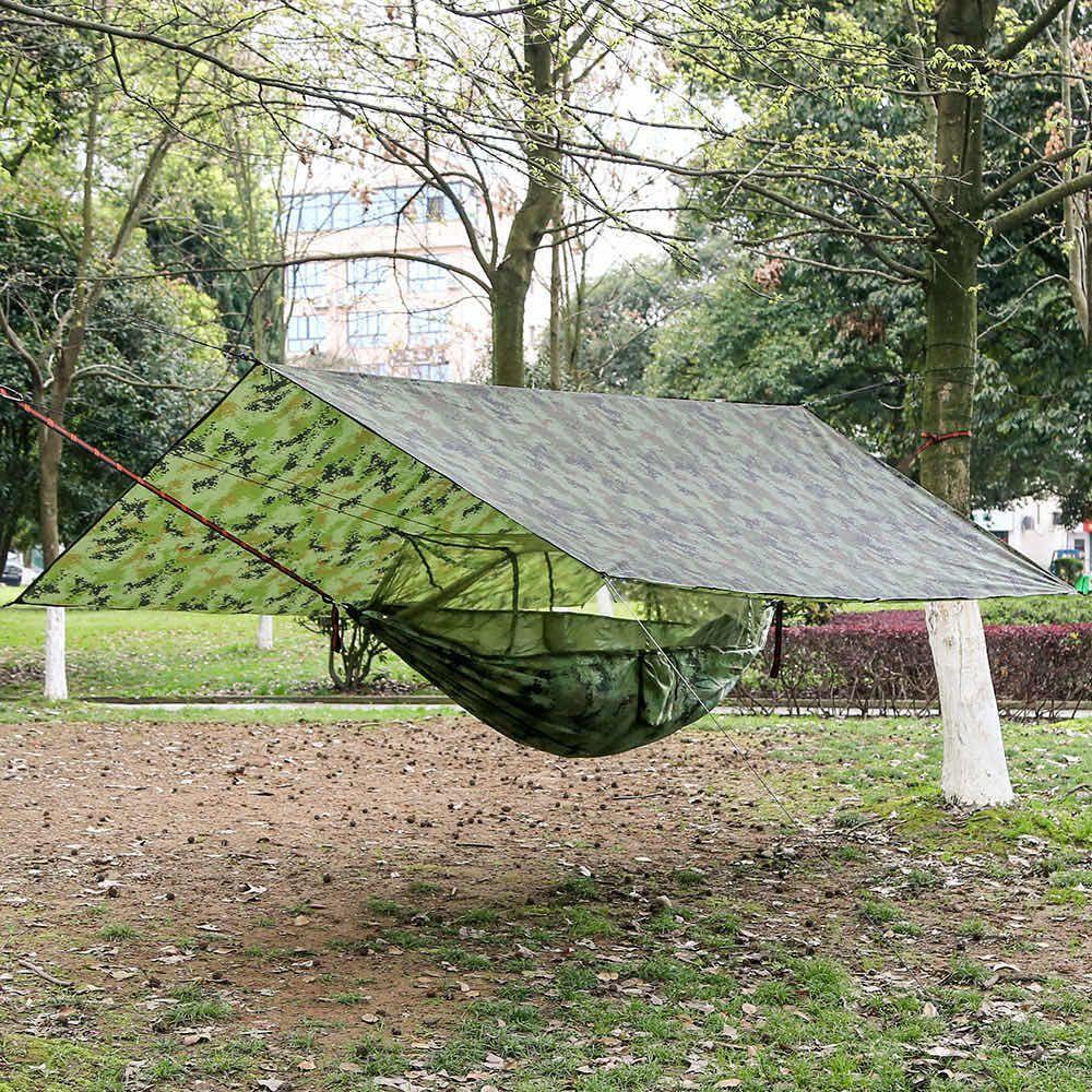  Garden picnic hammock outdoor canopy mosquito net - green