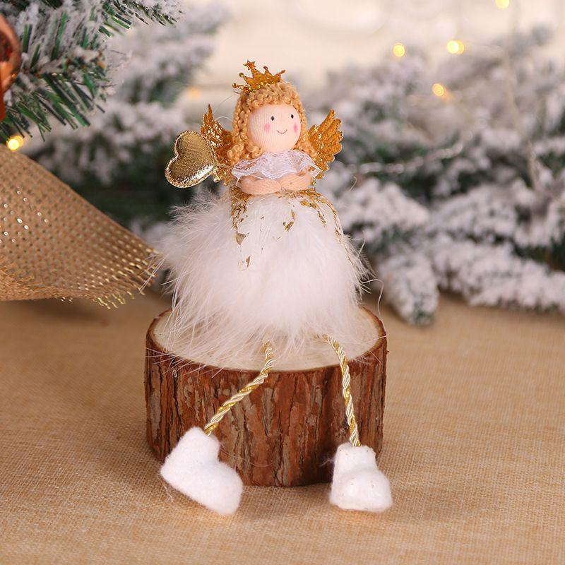 Christmas tree decoration angel -gold heart