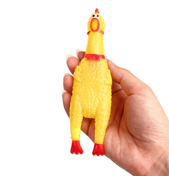 Squeaky dog toy - chicken, 29cm