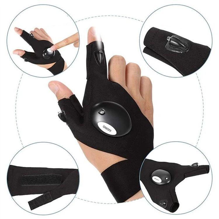 Multifunctional glove with LEDs (left)