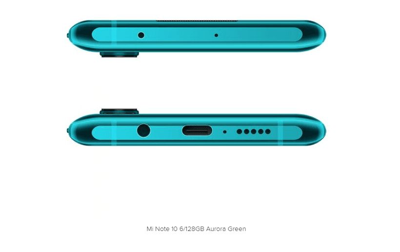 Phone Xiaomi Mi Note 10 6/128GB - green NEW (Global Version)