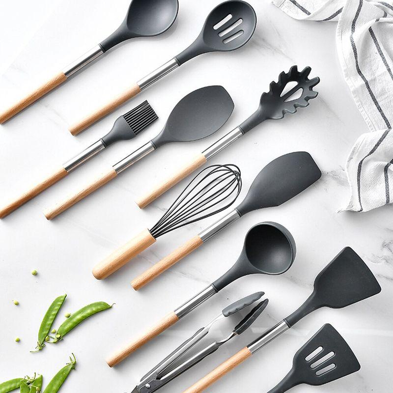 Kitchen utensils - a set of 11 elements - dark grey