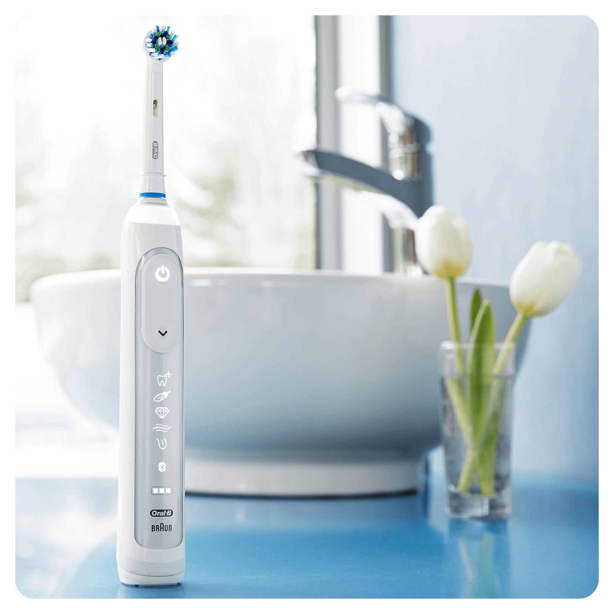 Oral-B Genius 10100S Electric Toothbrush White Powered By Braun