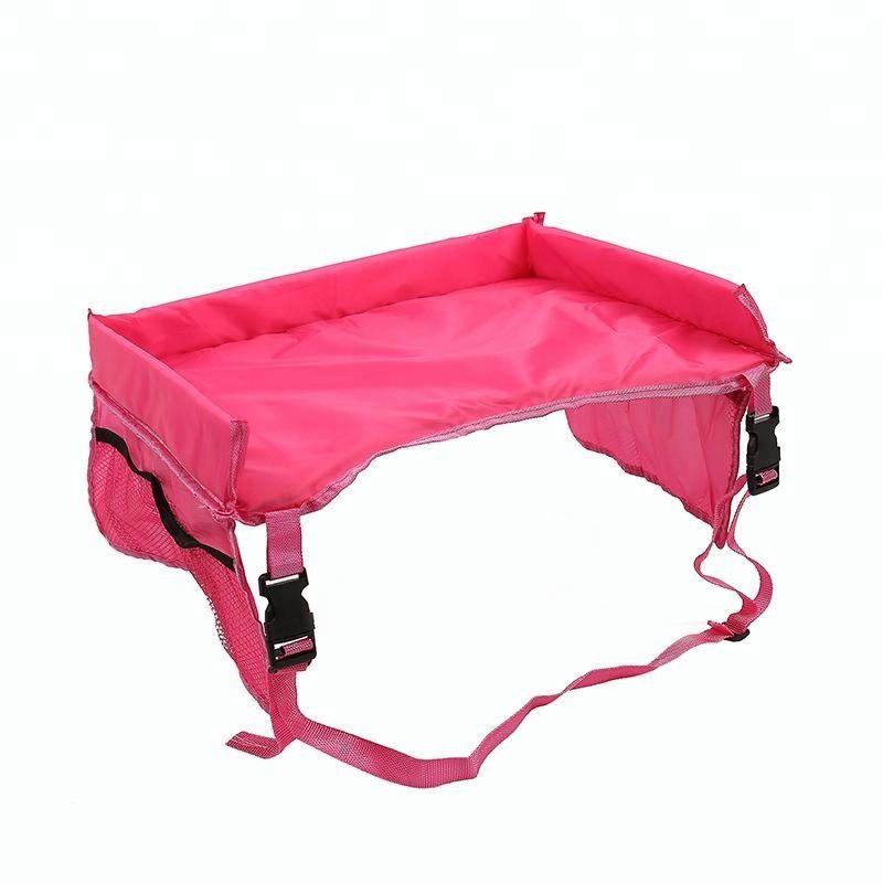Organizer travel table for children to the car - pink