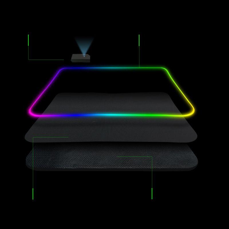 Gamingowa podkładka pod myszkę i klawiaturę dla graczy RGB LED rozm. 30x80cm