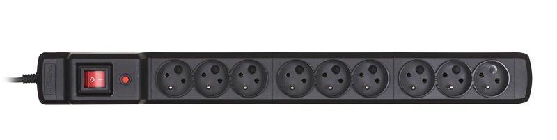 Activejet ACJ COMBO 9GN 3M black power strip with cord