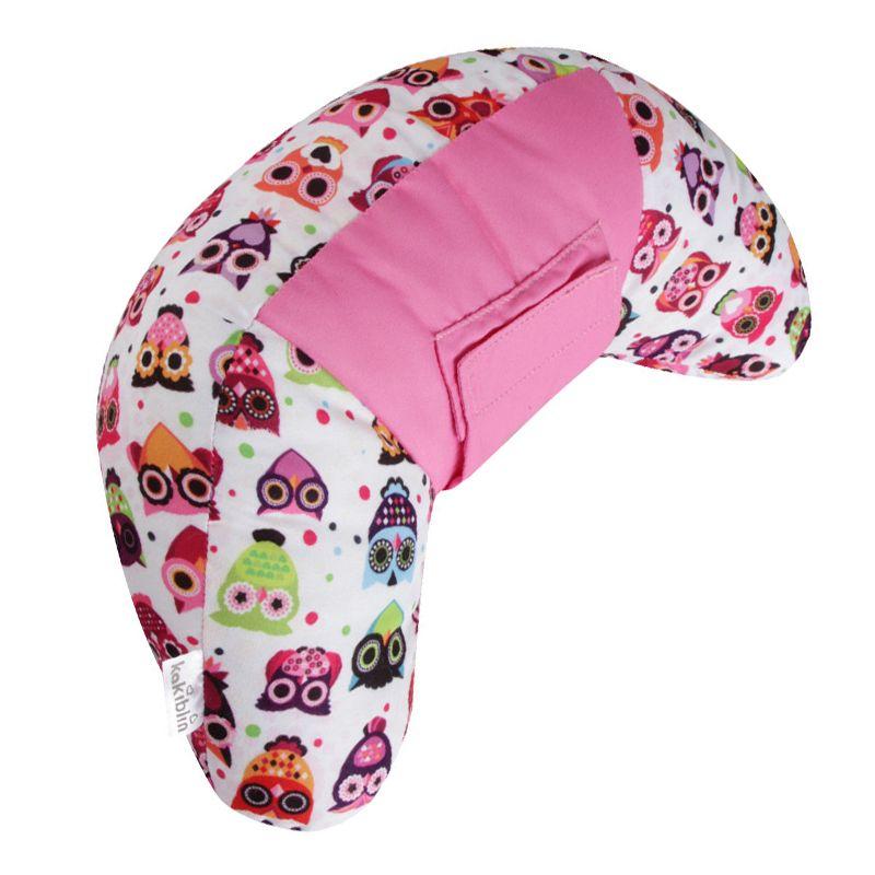 Wyprofilowana poduszka do pasów samochodowych dla dziecka- różowa