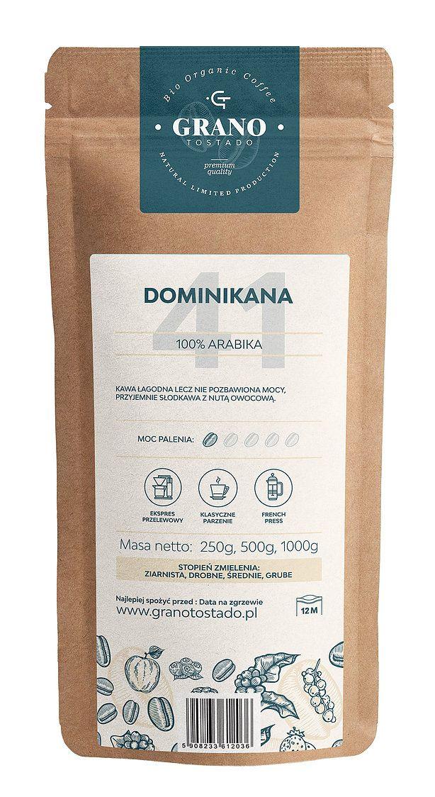 Grano Tostado Dominikana Coffee, medium ground 500 g