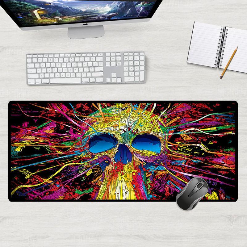 Gaming mouse and keyboard pad for players size 50x100cm - color splash