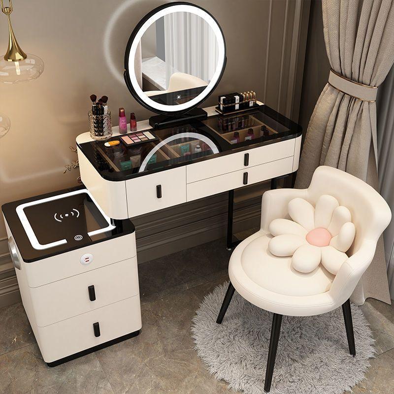 Scandinavian style makeup dressing table / Furniture set 80 cm - white color