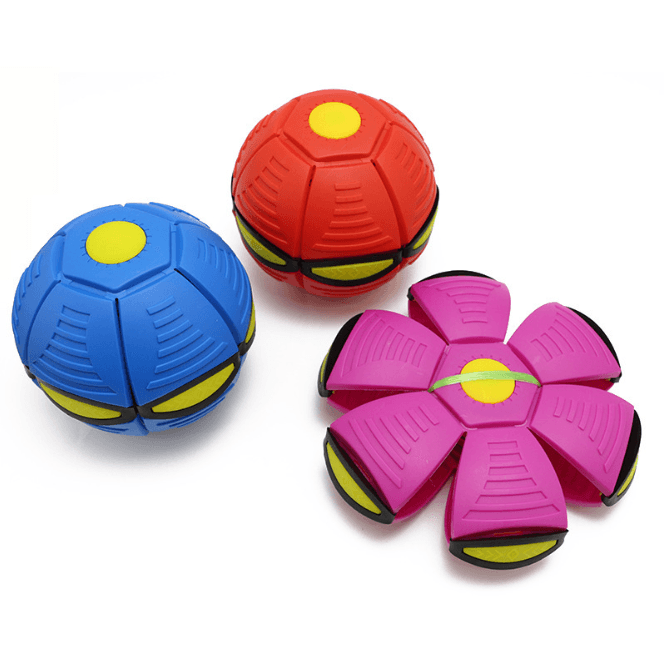 Flying ball 2-in-1, disc-ball - red