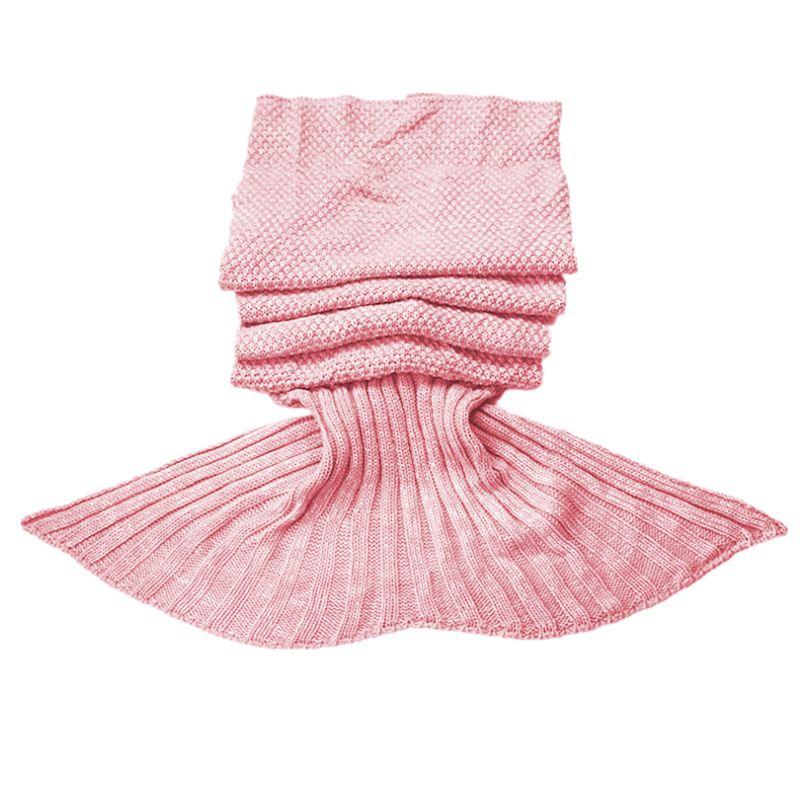Mermaid tail blanket 80x180 - light pink