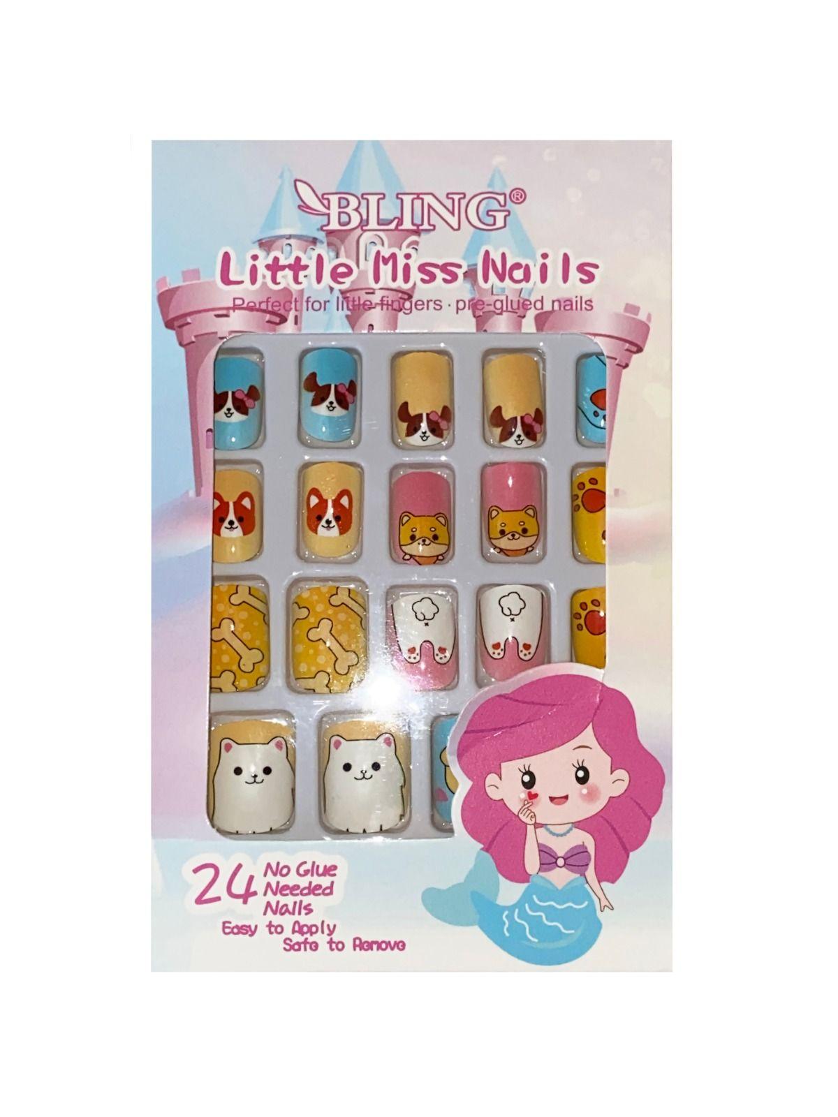 Artificial nails for children, 24 pcs - type II