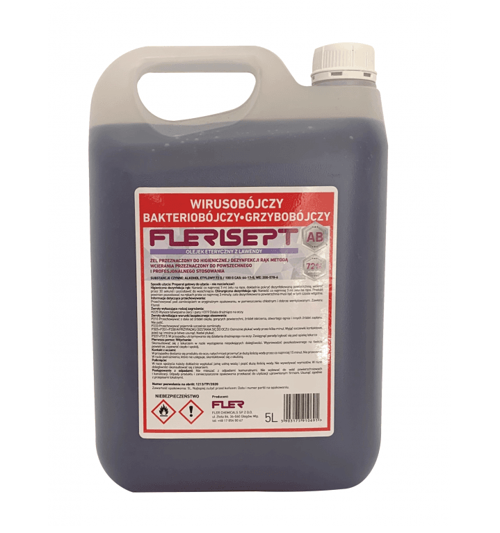 Flerisept - AB gel for hygienic hand disinfection - 5 L with lavender oil