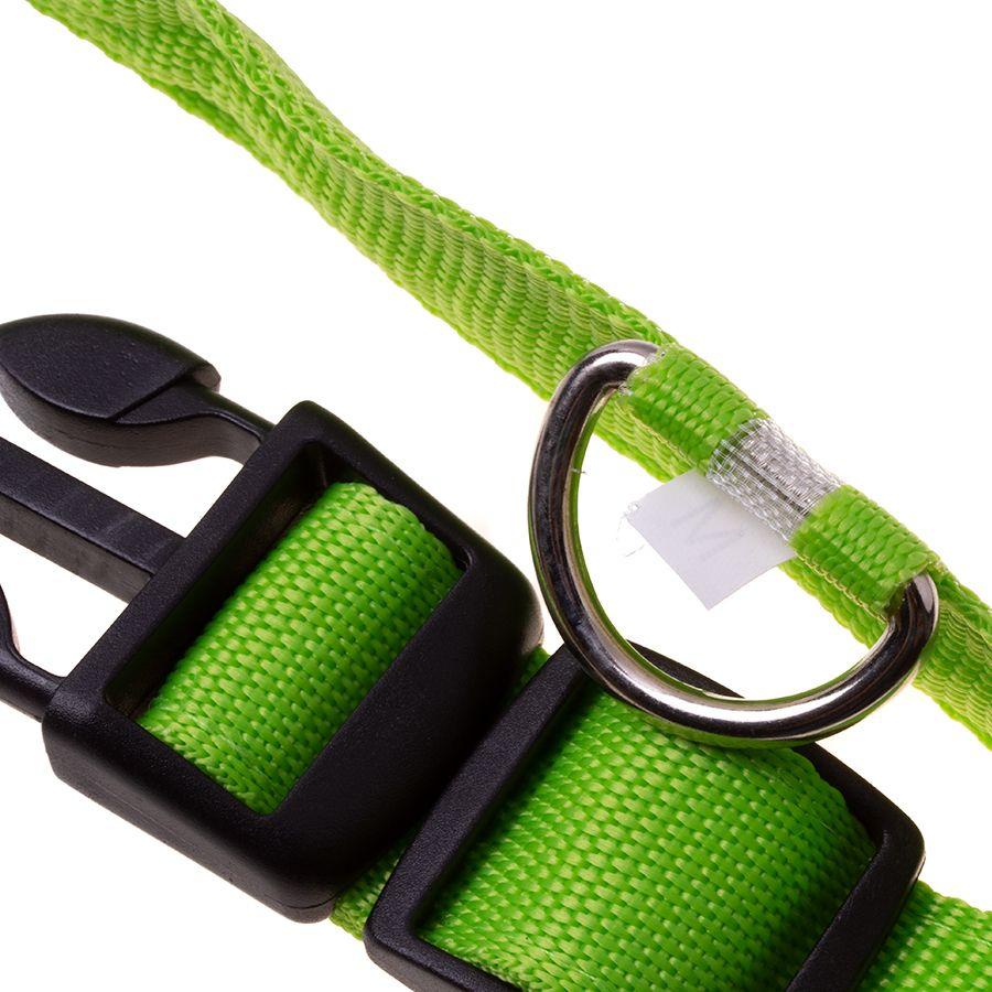 LED dog collar, size S - green