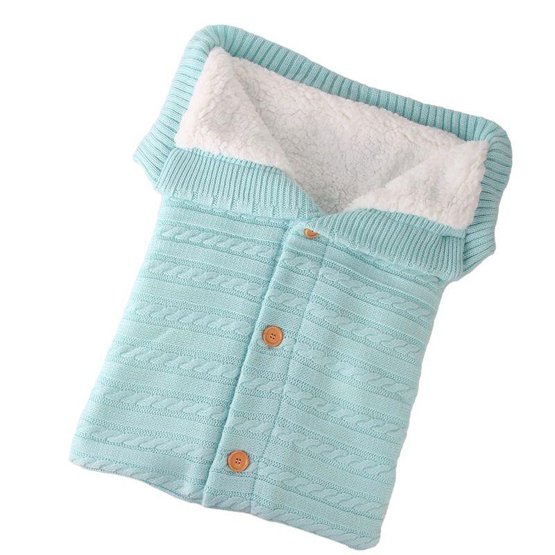 Buttoned trolley sleeping bag - turquoise