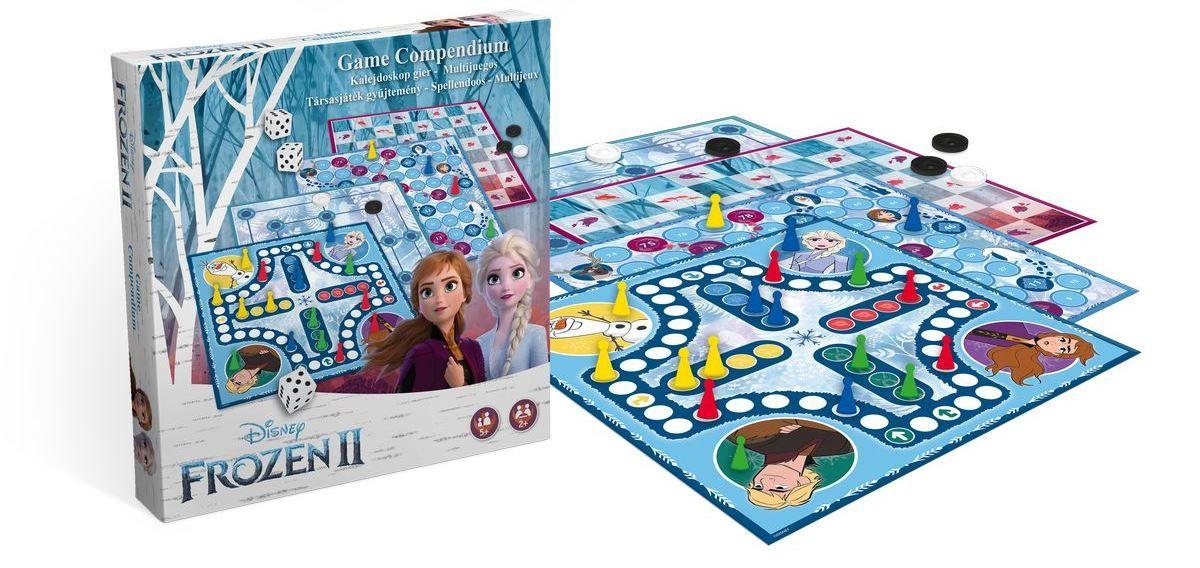 Ice Age II card game with Elsa and Olaf figurines Cartamundi