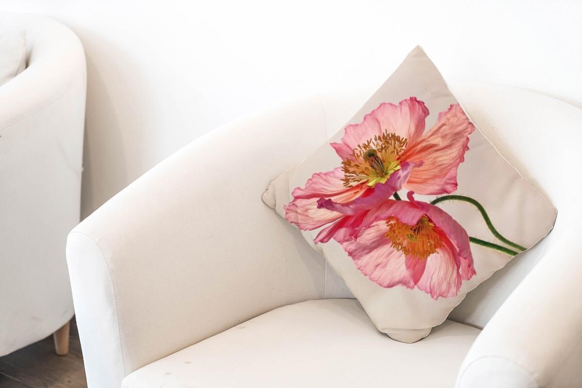 Dekoracyjna poszewka na poduszkę w kwiaty — wzór II