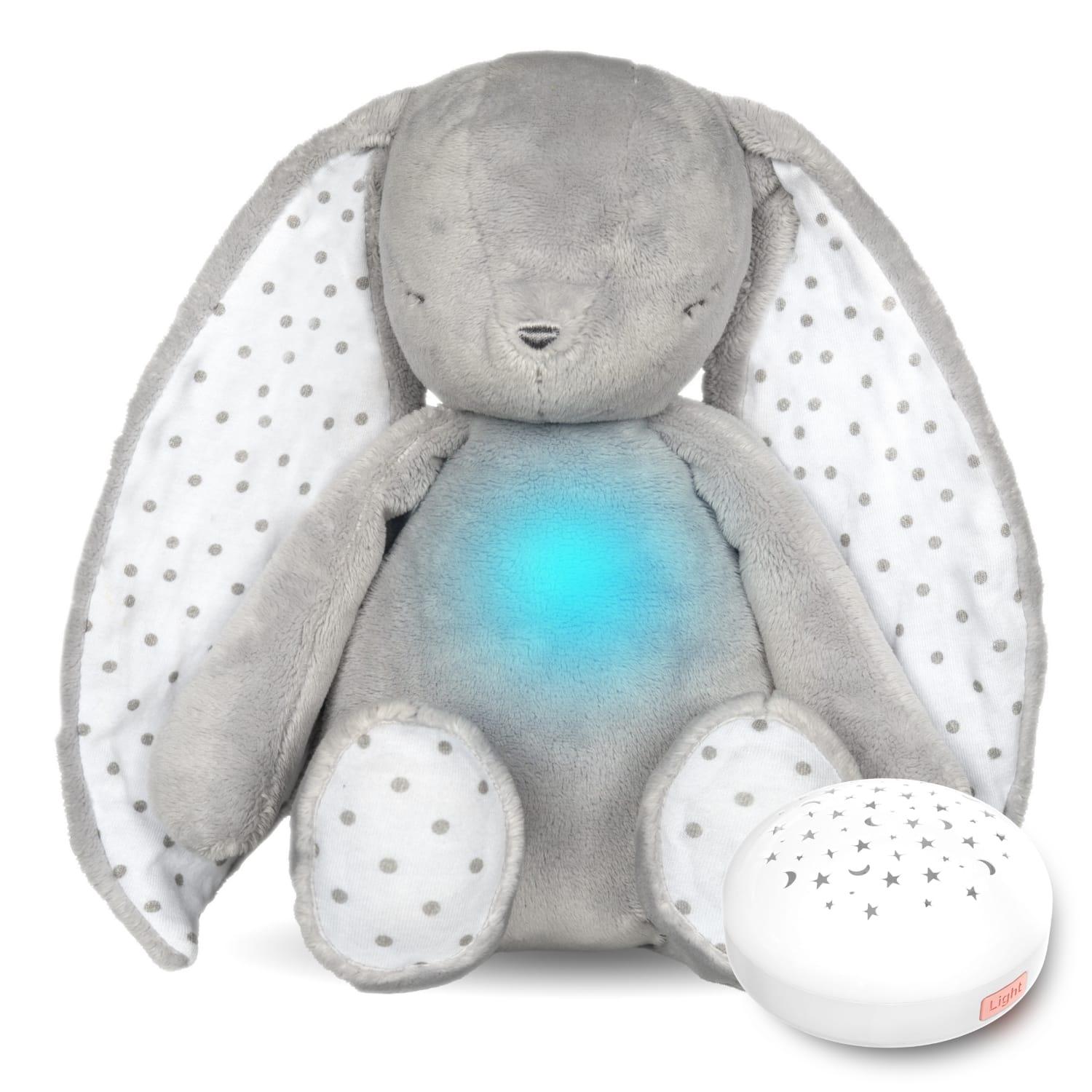 Diddou teddy bear's sounding plush (with star projector) - grey