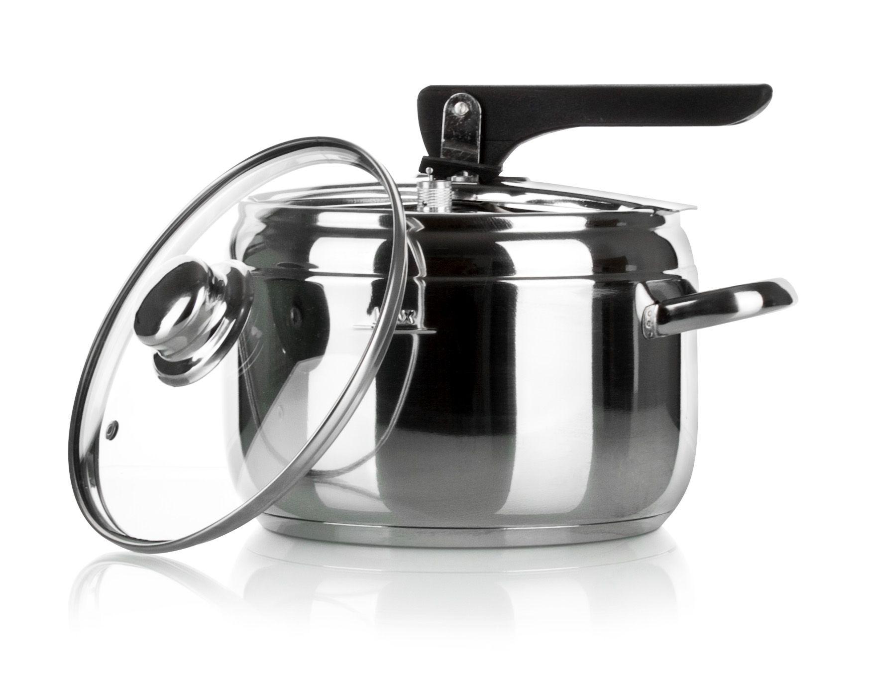 Pressure cooker ALEGRIA 5L, additionally a glass lid