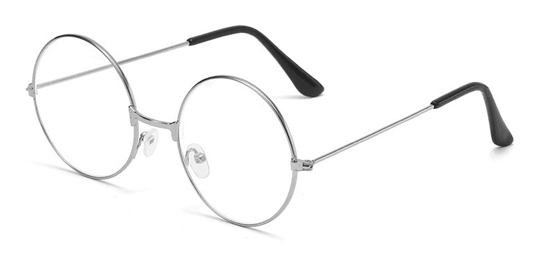 Okulary okrągłe Harry Potter - srebrne