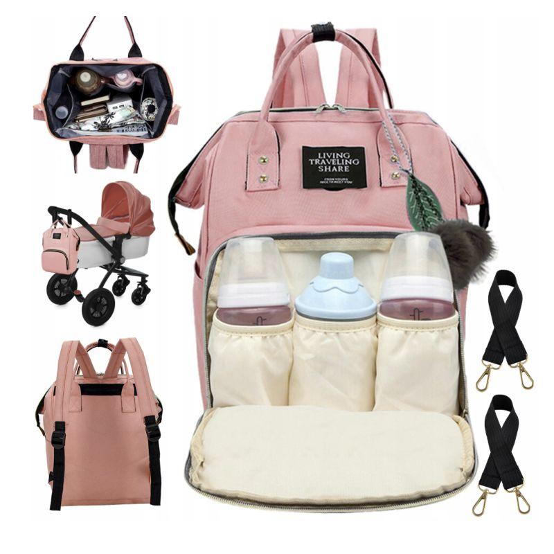 Plecak / torba dla mamy – różowy