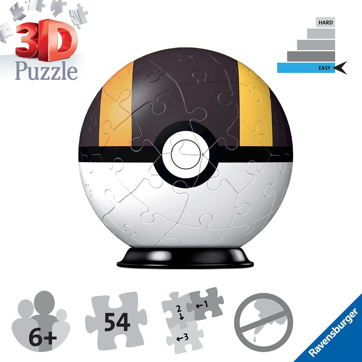 Pokemon Black Ball - 3D Puzzle - Ravensburger