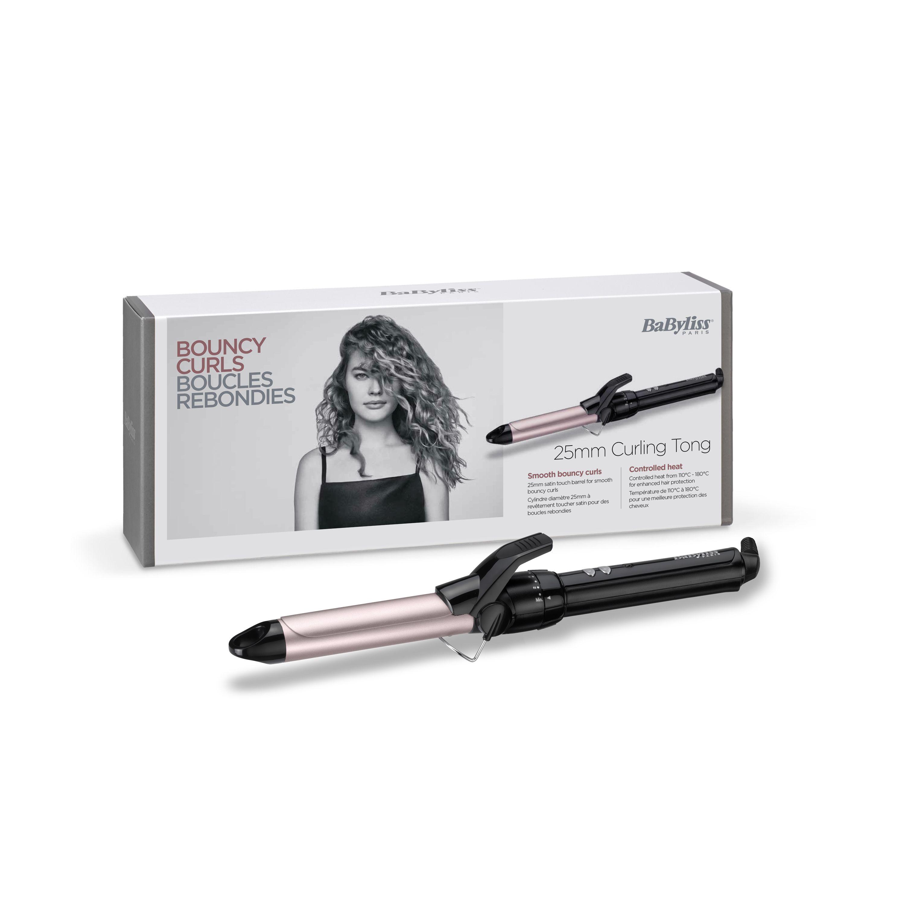 BaByliss Pro 180 Sublim’Touch 25 mm Curling iron Warm Black, Pink 70.9" (1.8 m)