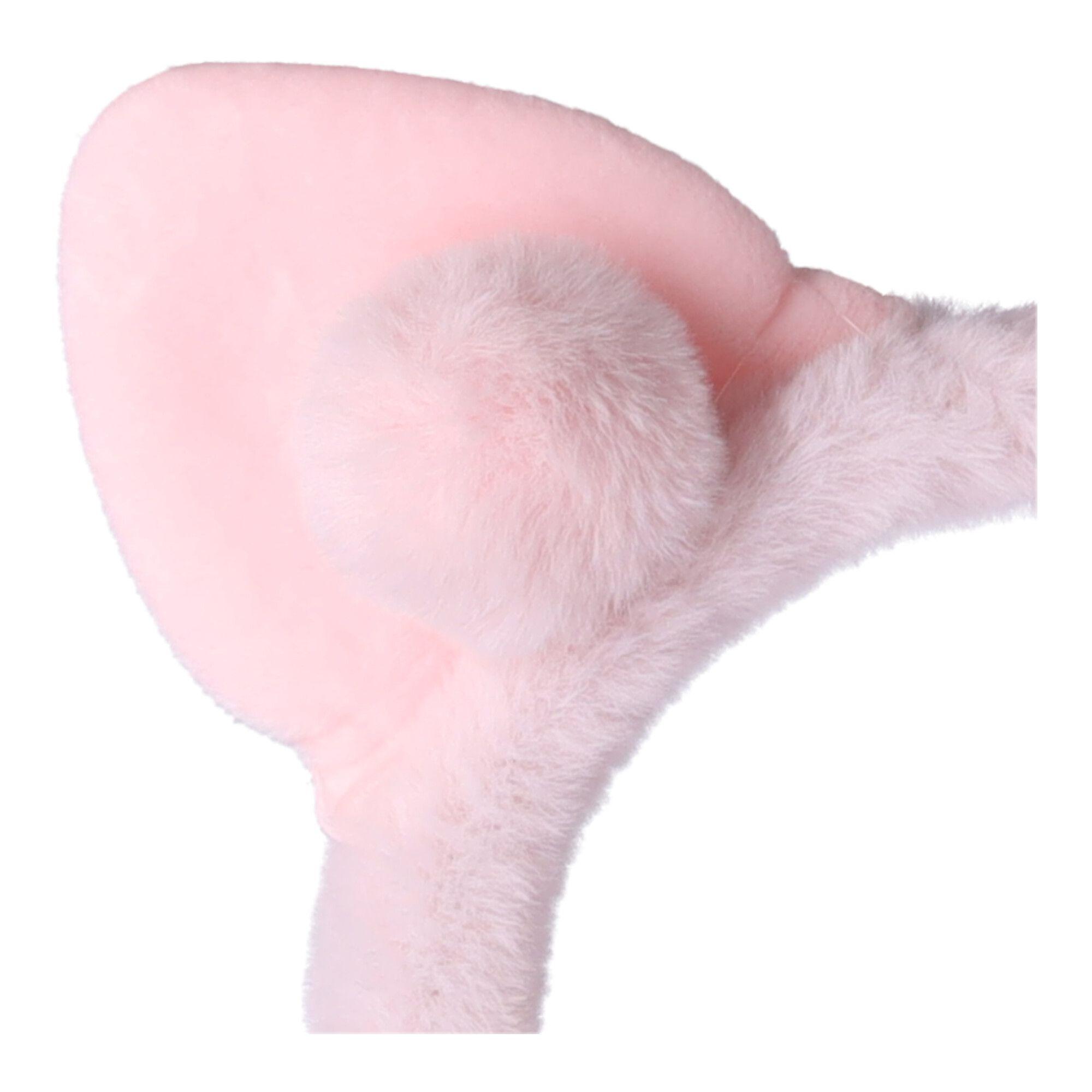 Plush headband with cat ears - pink
