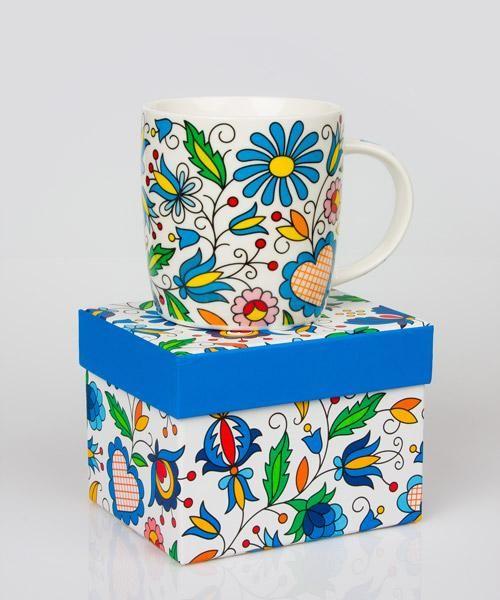 Hania FOLKSTAR mug in a Kashubian box