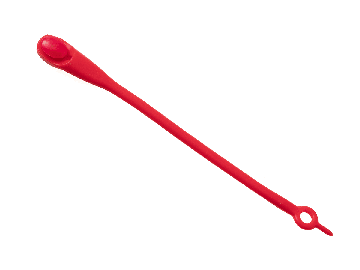 Silikonowe sznurówki 14szt - czerwone
