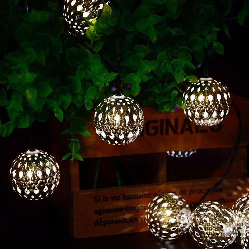 Lampki dekoracyjne LED - złote kule