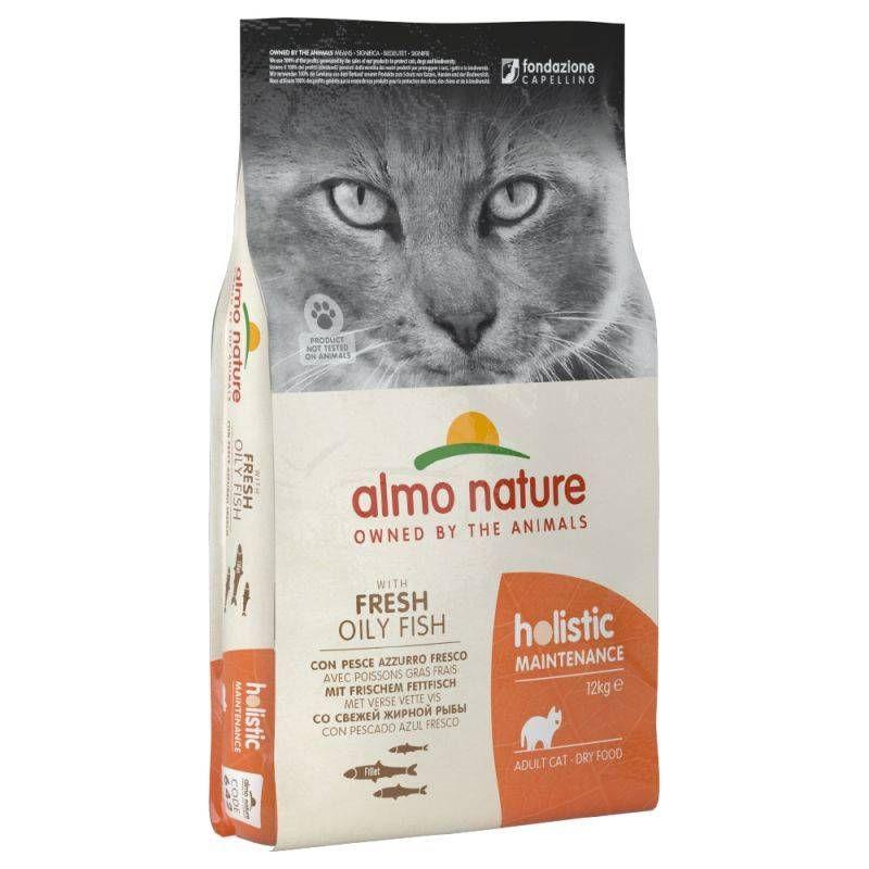 ALMO NATURE Holistic Adult with oily fish - Dry Cat Food - 12 kg