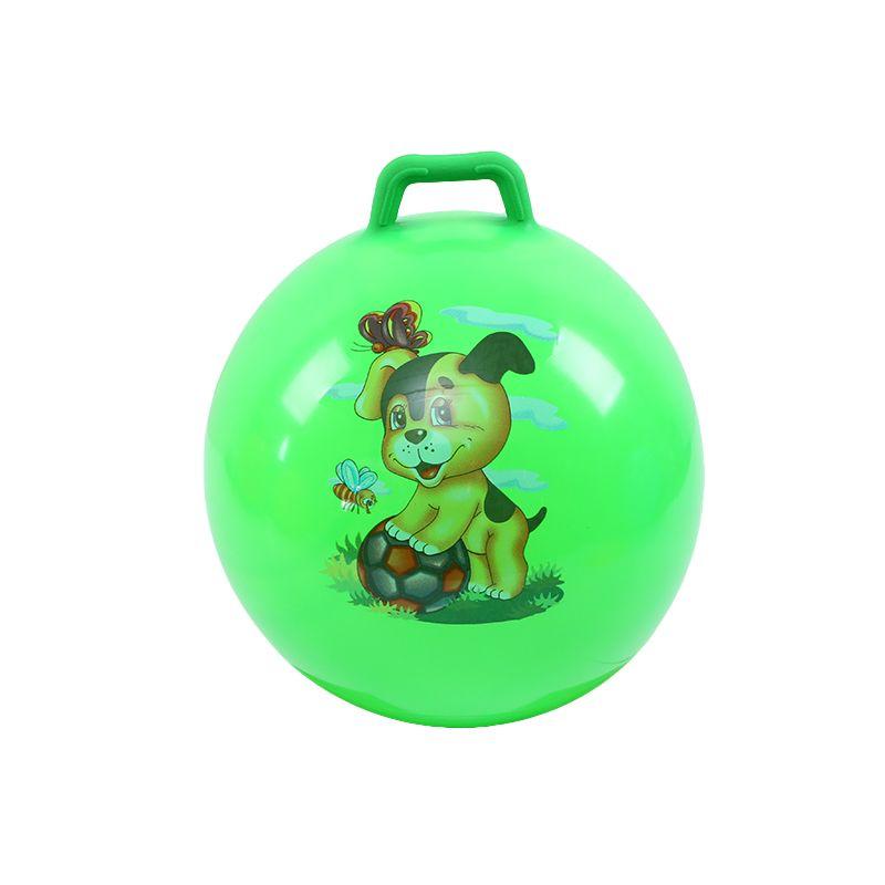 Piłka do skakania, skoczek dla dzieci z uchwytami - zielona