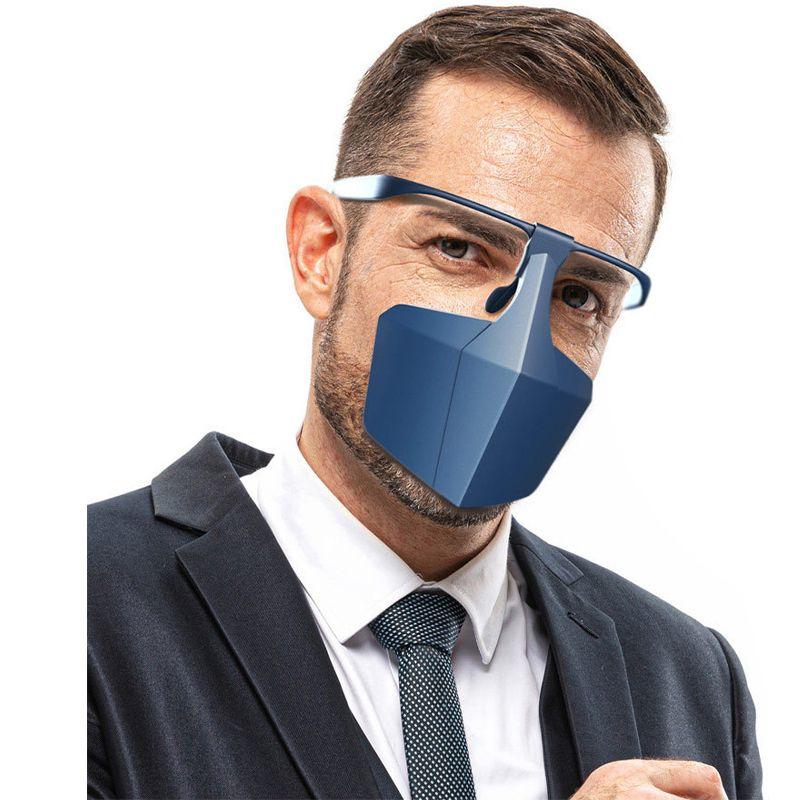 Protective face shield - face mask - blue