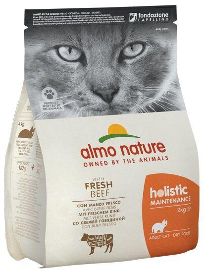 ALMO NATURE Adult Holistic with Beef - Dry Cat Food - 2 kg