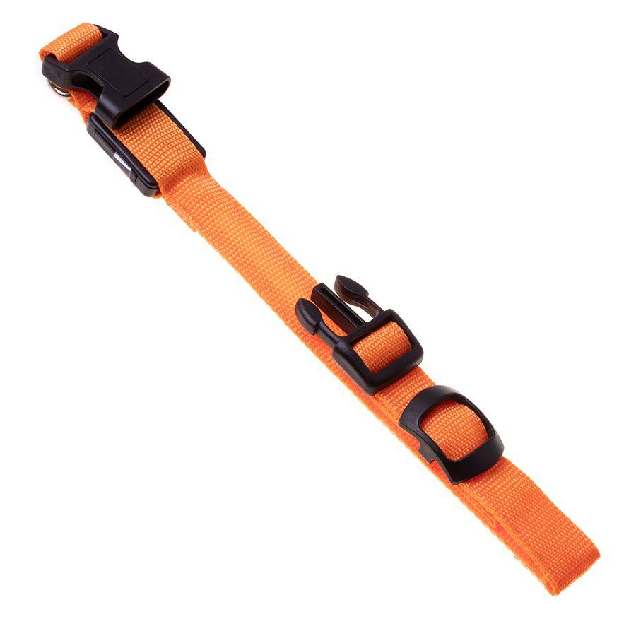 LED dog collar, size XS - orange