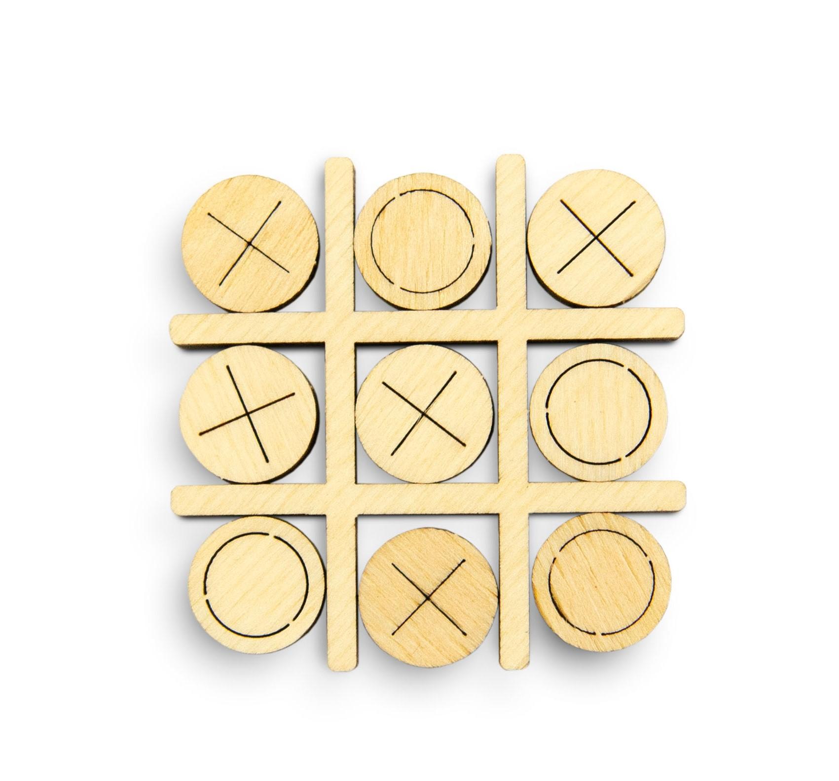 Wooden 3D Puzzle - Tic-Tac-Toe Game No. 2