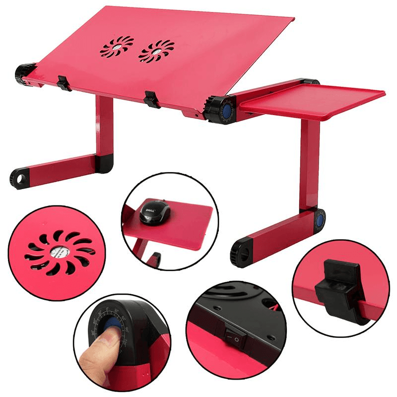 Folding laptop table - red