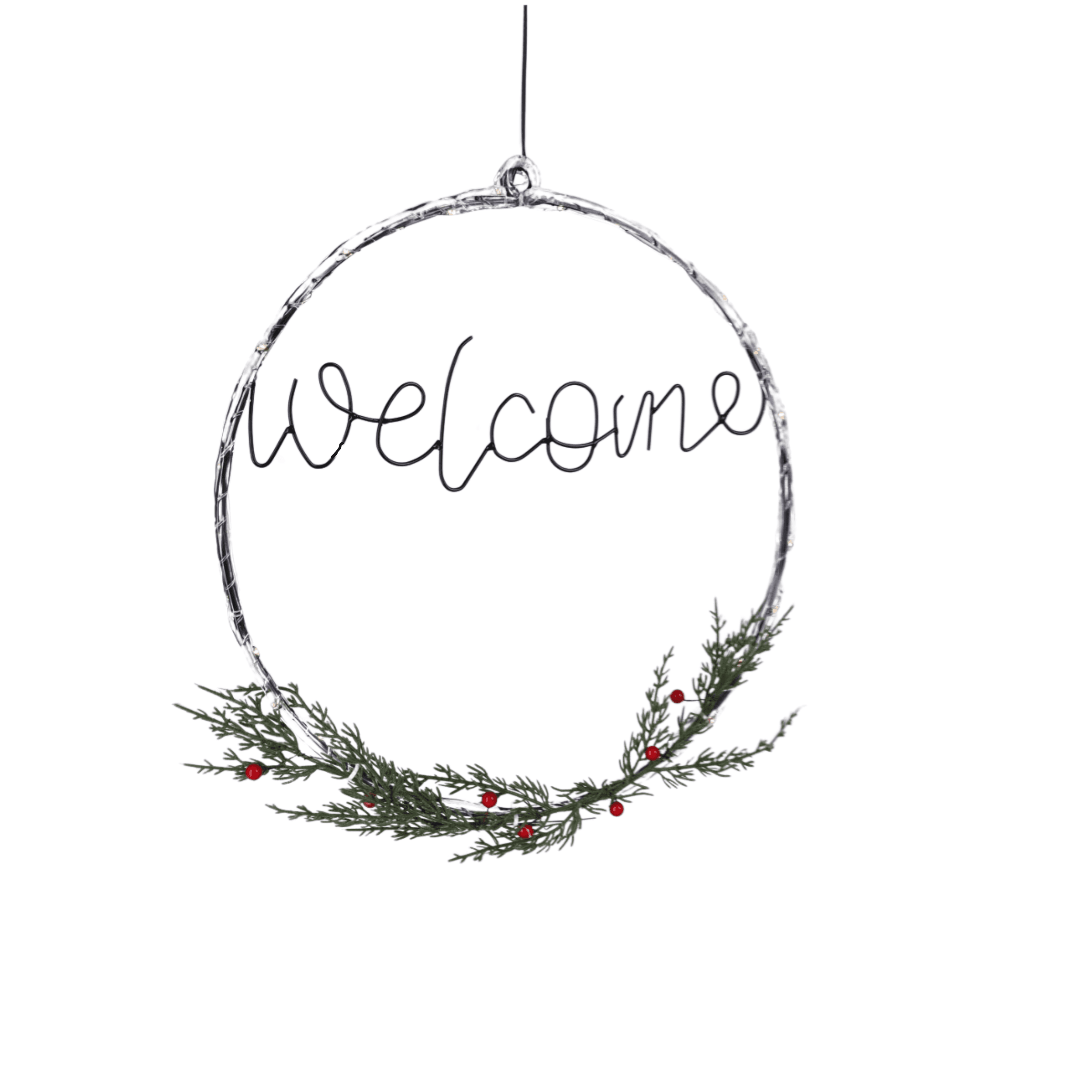 LED wreath "WELCOME"