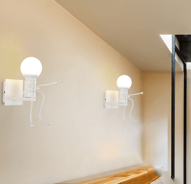 Wall lamp / Single Loft wall lamp - white, type VIII