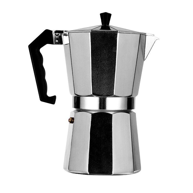 Kawiarka do kawy – srebrna, 600ml, 12 filiżanek, gaz