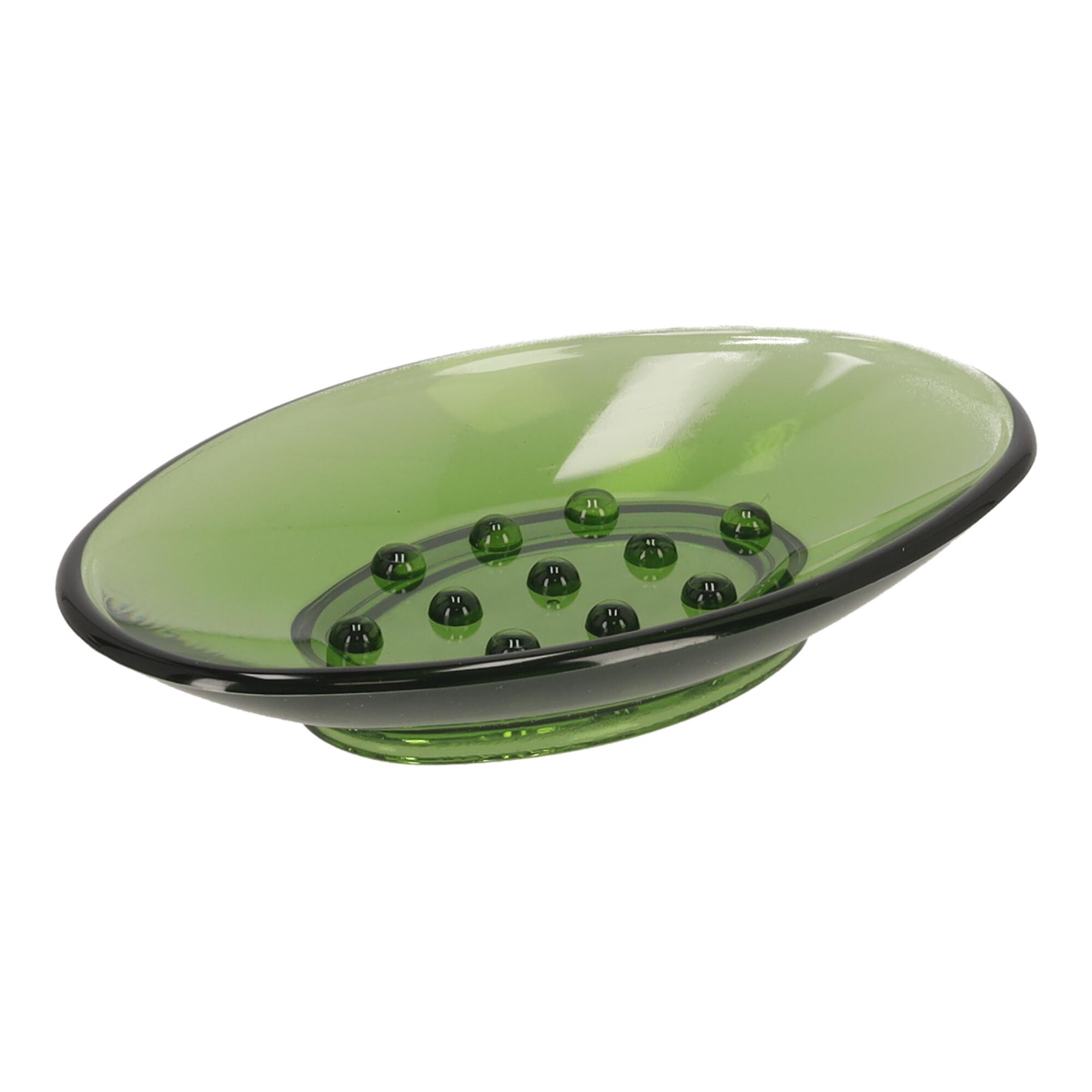 Plastic soap dish, Soap pad - green