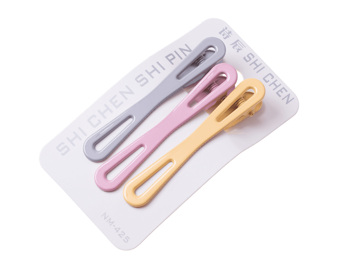 A set of 3 pieces hairpins "infinity" - pink gray