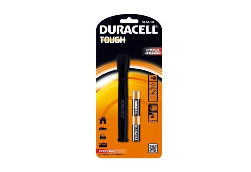 LED Duracell TOUGH SLM -10 flashlight + batteries