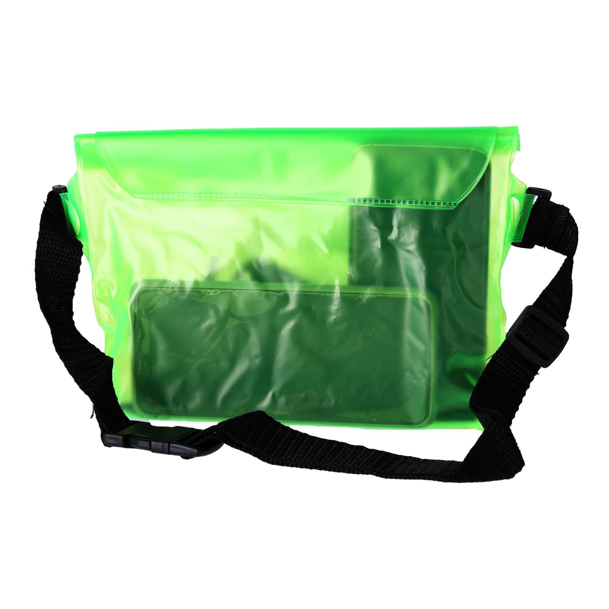 Waterproof kidney, belt pouch - green
