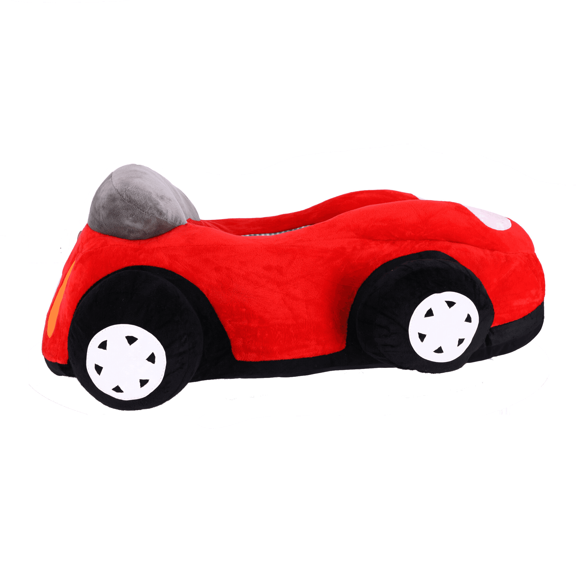 Pluszowe siedzisko dla dzieci Samochód - czerwone